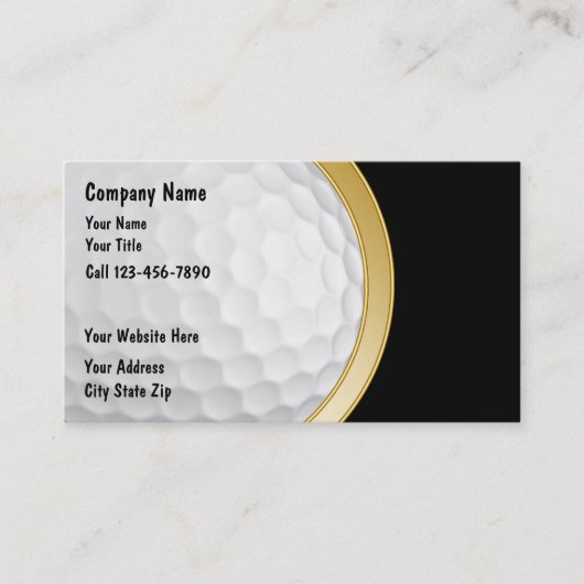 GolfVisitekaartjes Visitekaartje (Voorkant)