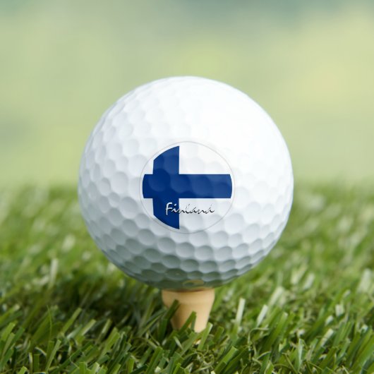 Golfvlag Finland en Finse vlag/Golfbal Golfballen (Insitu Shirt)