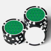 Golfvlag groen pokerchips (Opstapeling)