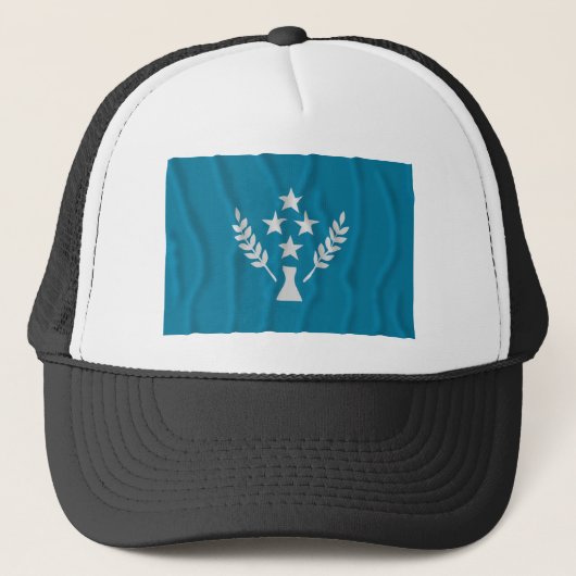 Golfvlag van Kosrae Trucker Pet (Voorkant)