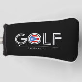 Golfvlag van Puerto Rico Golfheadcover (Voorkant)