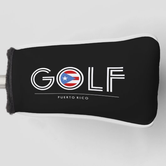 Golfvlag van Puerto Rico Golfheadcover (Voorkant)
