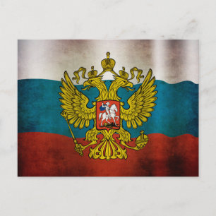 Golfvlag van Rusland Briefkaart
