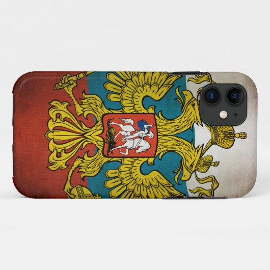 Golfvlag van Rusland Case-Mate iPhone Case (Achterkant (horizontaal))