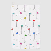 Golfvlaggen ‘n Pins Golfhanddoek (Voorkant)