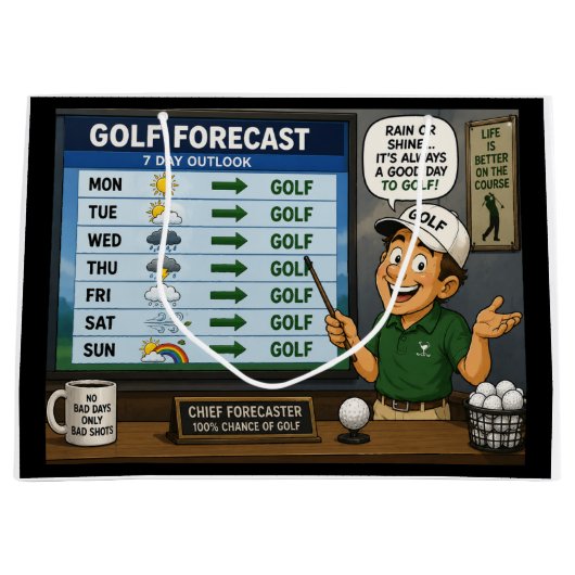 Golfvoorspelling Groot Cadeauzakje (Voorkant)