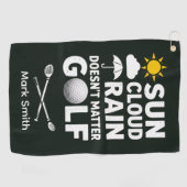 Golfvoorspelling voor golfer golfhanddoek (Horizontaal)