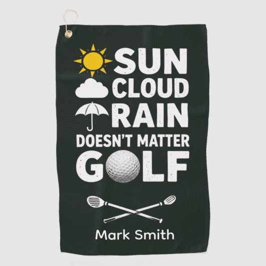Golfvoorspelling voor golfer golfhanddoek (Voorkant)