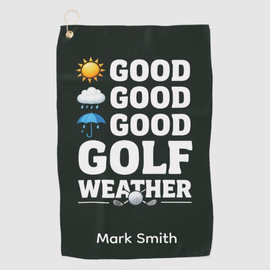 Golfvoorspelling voor Golfer Golfhanddoek (Voorkant)
