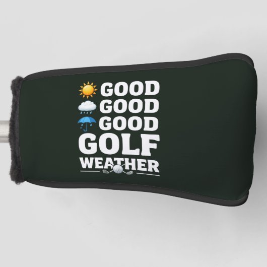 Golfvoorspelling voor golfer  golfheadcover (Voorkant)