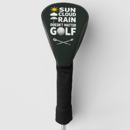 Golfvoorspelling voor golfer golfheadcover