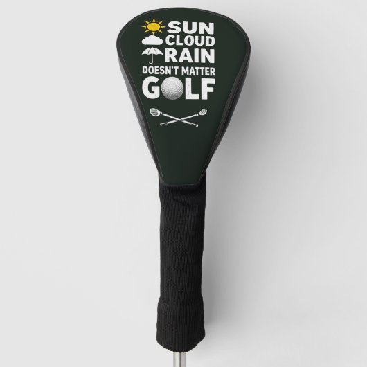 Golfvoorspelling voor golfer  golfheadcover (Voorkant)