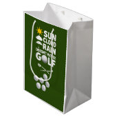 Golfvoorspelling voor golfer medium cadeauzakje (Voorkant Gekanteld)