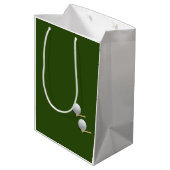 Golfvoorspelling voor golfer medium cadeauzakje (Achterkant Gekanteld)