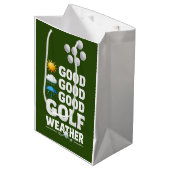 Golfvoorspelling voor golfer medium cadeauzakje (Voorkant Gekanteld)
