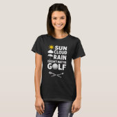 Golfvoorspelling voor golfer t-shirt (Voorkant volledig)