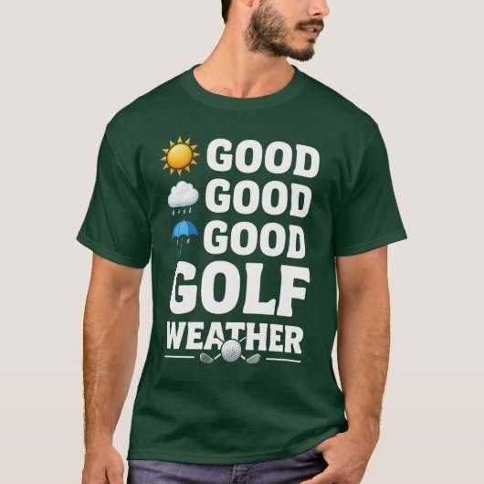 Golfvoorspelling voor golfer t-shirt (Voorkant)