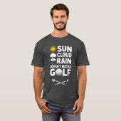 Golfvoorspelling voor golfer t-shirt (Voorkant volledig)
