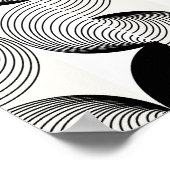 Golfvormen van Cirkels: Modern Abstract Art Poster (Hoek)