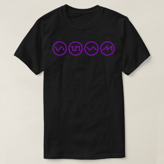 Golfvormtechniek Synthesizer Synalog Analog T-shirt (Design voorkant)