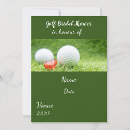 GolfVrijgezellenfeest met golfbal Kaart