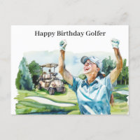 Golfvrouw speelt golfer Kaart