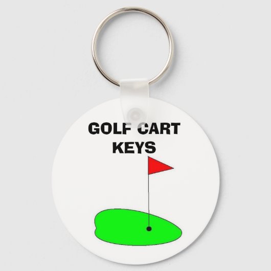 GOLFWAGENTJES SLEUTELS SLEUTELHANGER (Voorkant)