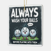 Golfwas je ballen Ornament (Links)