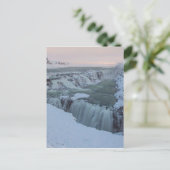 Golfwaterval in IJsland Briefkaart (Staand voorkant)