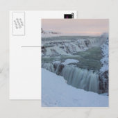 Golfwaterval in IJsland Briefkaart (Voorkant / Achterkant)