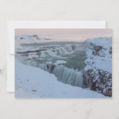 Golfwaterval in IJsland Kaart (Achterkant)