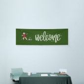 Golfwelkom met golfbal en t-shirt banner (Beurs)