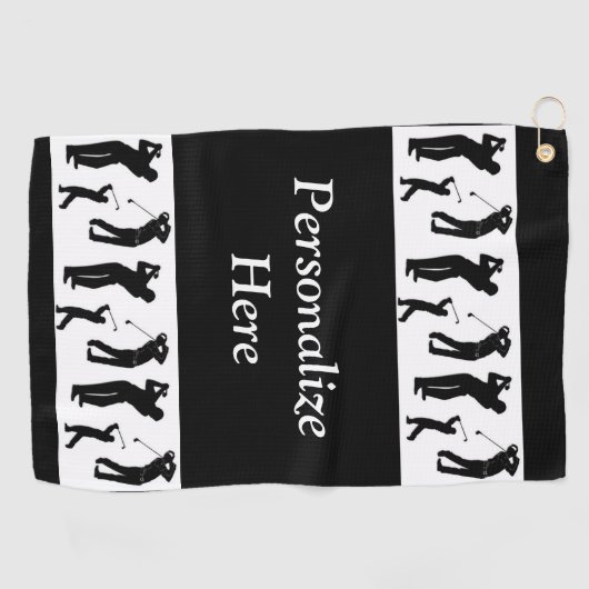 Golfwereld voor Golfers Golfhanddoek (Horizontaal)