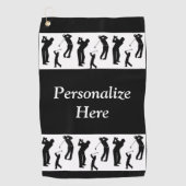 Golfwereld voor Golfers Golfhanddoek (Voorkant)