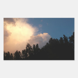 Golfwolk Rechthoekige Sticker