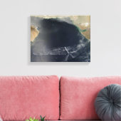 Golfwolken over het Arabische Zee Canvas Afdruk (Insitu (Woonkamer))