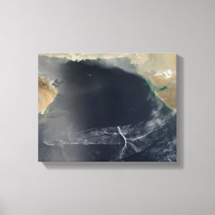 Golfwolken over het Arabische Zee Canvas Afdruk