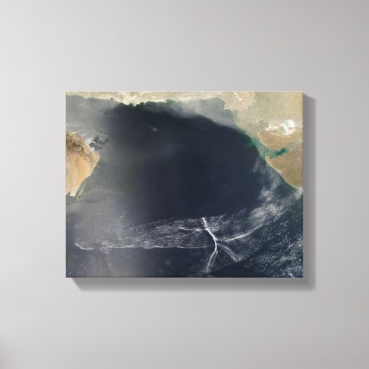 Golfwolken over het Arabische Zee Canvas Afdruk (Voorkant)