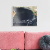 Golfwolken over het Arabische Zee Canvas Afdruk (Insitu (Woonkamer))