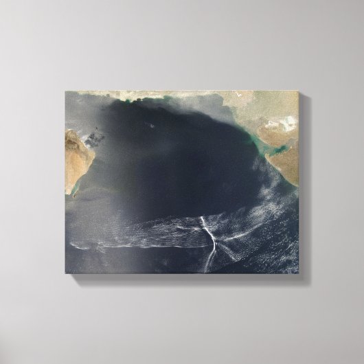 Golfwolken over het Arabische Zee Canvas Afdruk (Voorkant)