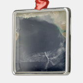 Golfwolken over het Arabische Zee Metalen Ornament (Links)