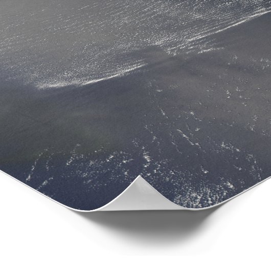 Golfwolken over het Arabische Zee Poster (Hoek)