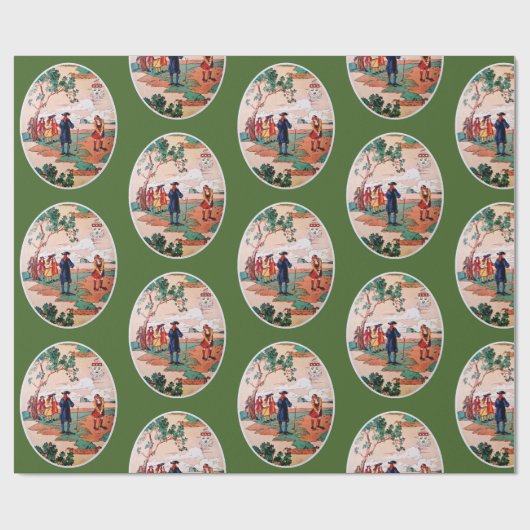  Golfwrapppapier Cadeaupapier (Vlak)