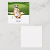 Golfzak met Naam voor golfer Notitiekaartje (Voorkant / Achterkant)
