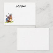 Golfzak met Naam voor golfer Notitiekaartje (Voorkant / Achterkant)