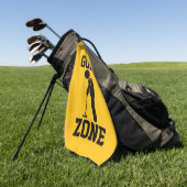 Golfzone - Funny Golf Golfhanddoek (Groen)