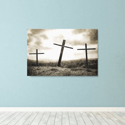GOLGOTHA Canvas Art Afdruk (Insitu (Houten vloer))