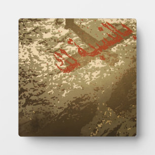 "Golgotha" Plaque Fotoplaat