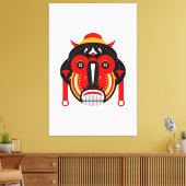 Goli Stam Masker Canvas Afdruk (Insitu (Woonkamer))