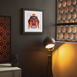 Goli Tribal Mask Canvas Afdruk